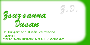 zsuzsanna dusan business card